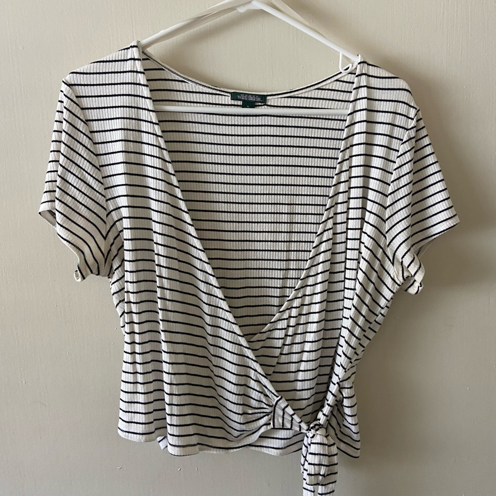 Black and white striped shirt